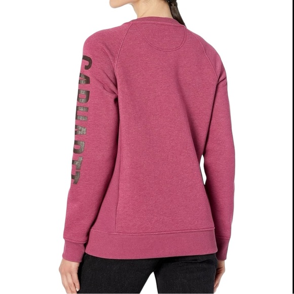 Carhartt NWT Relaxed Fit Midweight Crewneck Block Logo Sleeve Sweatshirt 1X - Picture 5 of 13